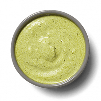 Pesto yogurt sauce